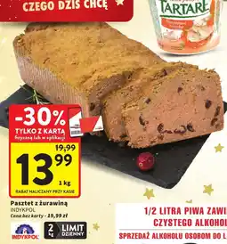 Intermarche Pasztet z żurawiną INDYKPOL oferta