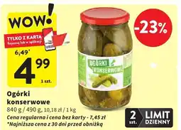 Intermarche Ogórki konserwowe Intermarche oferta