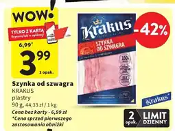 Intermarche Szynka od szwagra KRAKUS plastry oferta