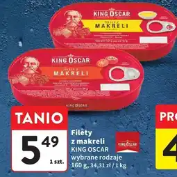 Intermarche Filety z makreli KING OSCAR wybrane rodzaje oferta