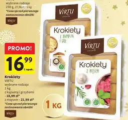 Intermarche Krokiety VIRTU wybrane rodzaje z kapustą i grzybami oferta