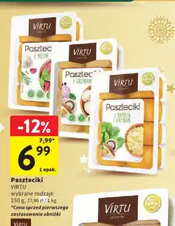 Intermarche Paszteciki VIRTU wybrane rodzaje oferta