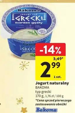 Intermarche Jogurt naturalny BAKOMA typ grecki oferta
