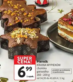 Intermarche Piernik KRAINA WYPIEKÓW choinka gwiazdka z lukru oferta