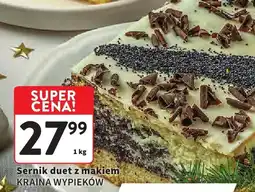 Intermarche Sernik duet z makiem KRAINA WYPIEKÓW oferta
