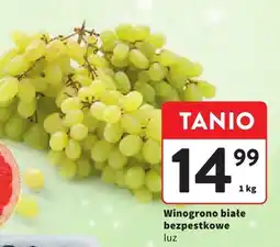 Intermarche Winogrono białe bezpestkowe Intermarche oferta
