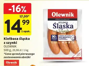 Intermarche Kiełbasa śląska z szynki OLEWNIK oferta