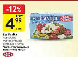Intermarche Ser Favita MLEKOVITA wybrane rodzaje oferta