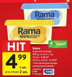 Intermarche Masło Rama wybrane rodzaje oferta