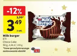 Intermarche Milk burger ETI Choco Cake oferta