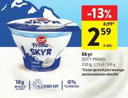 Intermarche Skyr ZOTT PRIMO oferta