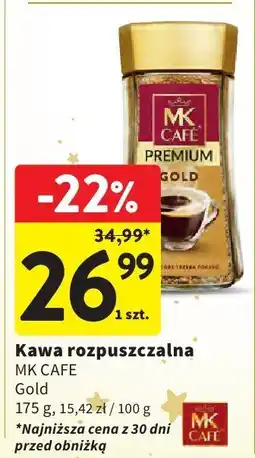 Intermarche Kawa rozpuszczalna MK CAFE Premium Gold, 175 g, 15,42 zł / 100 g oferta