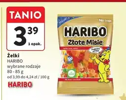 Intermarche Żelki HARIBO Złote Misie wybrane rodzaje, 80 - 85 g, od 3,99 do 4,24 zł / 100 g oferta