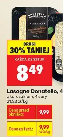 Biedronka Lasagne Donatello z kurczakiem oferta