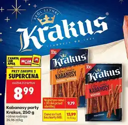 Biedronka Kabanosy party różne rodzaje Krakus oferta