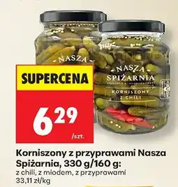 Biedronka Korniszony z przyprawami Nasza Spiżarnia oferta