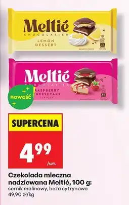 Biedronka Czekolada mleczna nadziewana Meltié beza cytrynowa 100g oferta