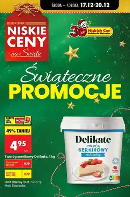 Biedronka Twaróg sernikowy naturalny 1 kg Delikate oferta