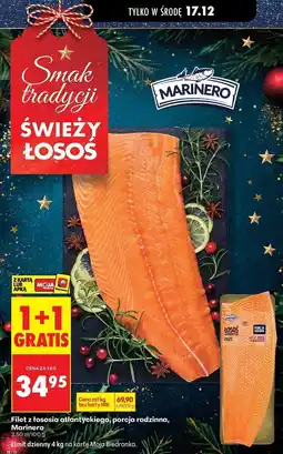 Biedronka Filet z łososia atlantyckiego, porcja rodzinna Marinero oferta