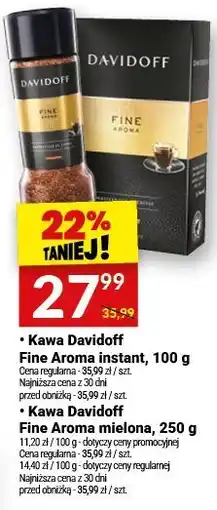 Twój Market Kawa Davidoff Fine Aroma instant oferta