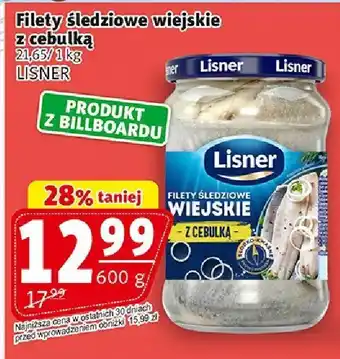 Filety śledziowe wiejskie z cebulką Lisner