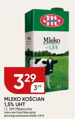 Chata Polska Mleko kościan 1,5% UHT SM Mlekovita oferta