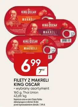 Chata Polska Filety z makreli w oleju king oscar Thai Union oferta