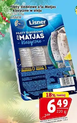 Prim Market Filety śledziowe a'la Matjas klasyczne w oleju Lisner oferta