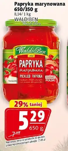 Prim Market Papryka marynowana Waldiben oferta