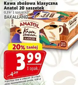 Prim Market Kawa zbożowa klasyczna Anatol 30 saszetek Bakalland oferta