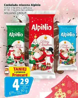 Prim Market Czekolada mleczna Alpinio MILLANO GROUP oferta