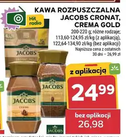 Stokrotka Kawa rozpuszczalna Jacobs Cronat, Crema Gold 200-220g oferta