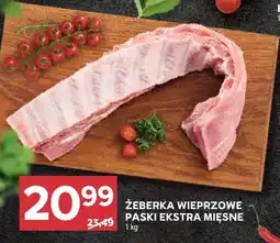 Stokrotka Żeberka wieprzowe paski extra mięsne Stokrotka oferta