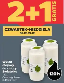 Netto Wkład olejowy do znicza Światełko oferta