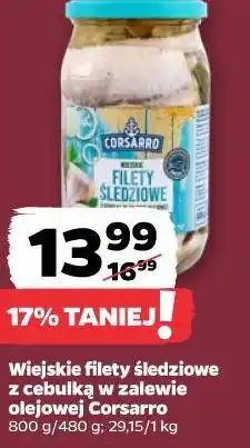 Netto Wiejskie filety śledziowe z cebulą w zalewie olejowej Corsarro oferta