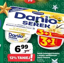 Netto Serek homogenizowany o smaku waniliowym Danio Danone oferta