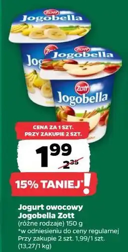 Netto Jogurt owocowy Jogobella Zott oferta