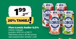 Netto Piwo Łomża Radler 0,0% oferta