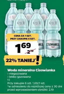 Netto Woda mineralna Cisowianka oferta