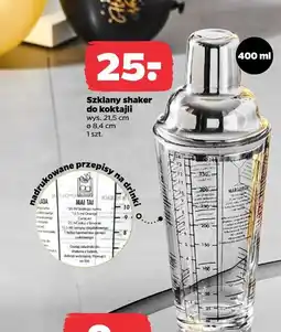 Netto Szklany shaker do koktajli oferta