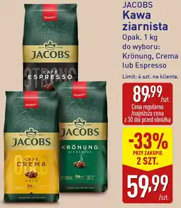 ALDI Kawa ziarnista Jacobs 1kg oferta
