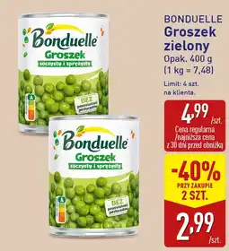ALDI Groszek zielony Bonduelle oferta
