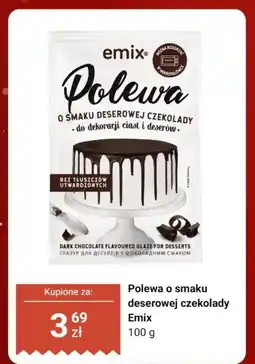 Dino Polewa o smaku deserowej czekolady Emix oferta