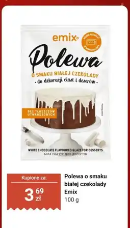 Dino Polewa o smaku białej czekolady Emix oferta