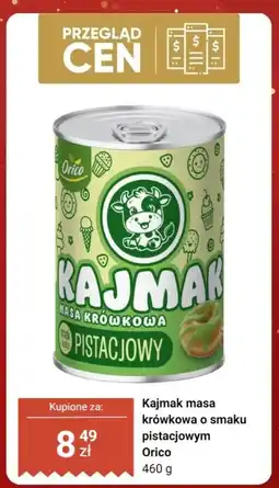 Dino Kajmak masa krówkowa o smaku pistacjowym Orico oferta