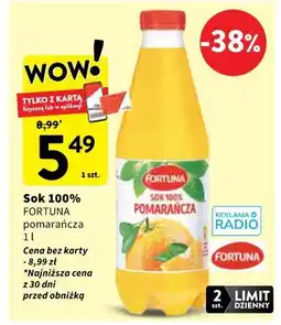 Intermarche Sok 100% Fortuna oferta