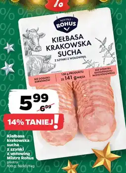 Netto Kiełbasa krakowska sucha Mistrz Rohus oferta