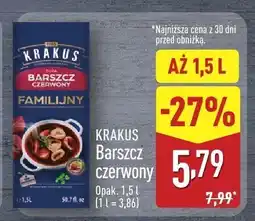 ALDI Barszcz czerwony 1,5 l Krakus oferta