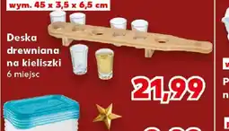 Kaufland Deska drewniana na kieliszki oferta