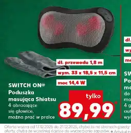 Kaufland Switch On Poduszka masująca Shiatsu oferta